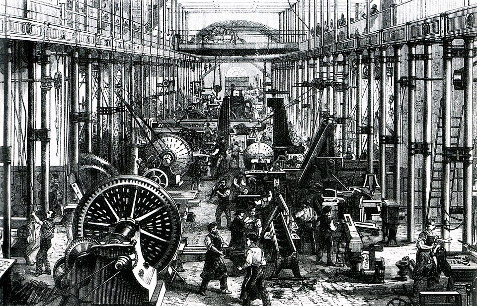 Factory machinery, Industrial Revolution